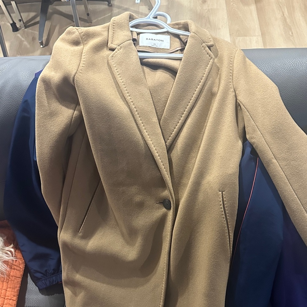 Babaton Tan Blazer Coat